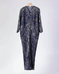 Luxury Plissé  Metallic Dress