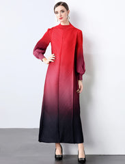 Truly Pleated Cuff Sleeve Dress