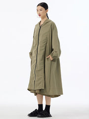 Everyday Oversized Hooded Long Coat