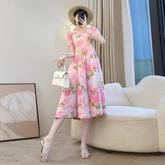 Truly Plissé Floral Summer Dress