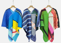Geometric Pleated Tunic Top