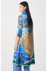 Luxe Plissé Cruise Print Tunic/Dress