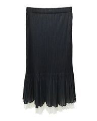 Elegant Pleated Plissé Skirt