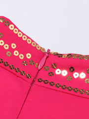 Luxury Ruffle-Sleeve Sequin Dress