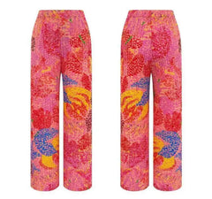 Luxury Pleated Botanical Pants