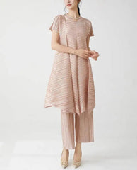Luxury Travel Pleated Co-Ord