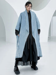 Oversized Avant-Garde Denim Coat