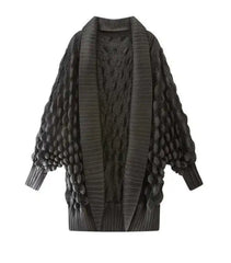 Luxury Bubble Pleated Cardigan
