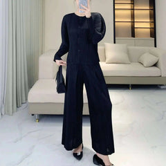 Luxe Pleated Blouse & Palazzo Pant