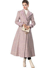 Women's Elegant Tweed Overcoat & Trench Coat