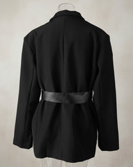 Floral Embroidered Oversized Blazer