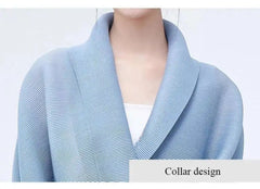 Modern Pleated Cardigan & Skirt Set