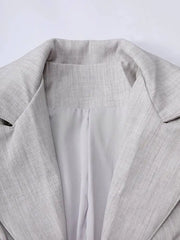 Luxury Draped Cape Blazer