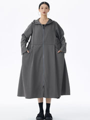 Oversized Hooded Jacket - Japanese Avant-Garde