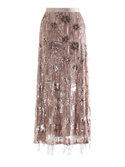 Luxury Glitter Fringe Skirt