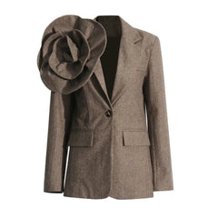 Luxury Detachable Floral Blazer
