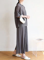 Luxury Dressy Pleated Top