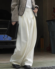 HEYFANCYSTYLE Signature Luxe Pleated Wide Leg Pants