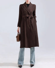 Luxury Pleated Plissé Trench Coat