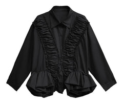 Oversized Ruffle Blouse Top
