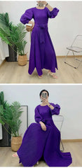 Truly Pleated Loose Long Dress
