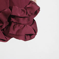 Elegant Ruffle Hem Blazer Dress