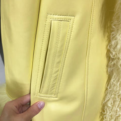 Sheepskin Suede Mongolian Fur Coat