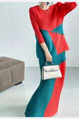 Petite Luxe Japanese Pleats Skirt Set