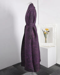 Luxury Pleated Longline Duster