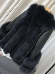 Women's Genuine Fox Fur Coat