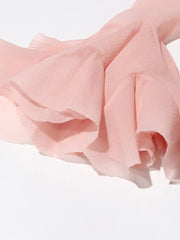 Fitted Bell Sleeve Chiffon Mini Dress