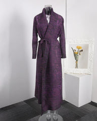 Luxury Pleated Longline Duster