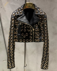 Couture Lambskin Grommet Jacket