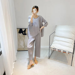 Elegant Truly Pleated Co-ord Set