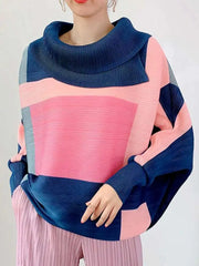 Luxury Pleats Turtleneck Top