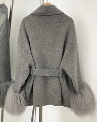 Luxury 70% Wool Fur Waist Coat