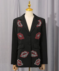 Women's Luxury Rhinestone Blazer