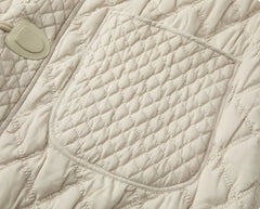 Thick Pleated Quilted Coat