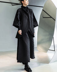 Pleated Plissé Jacket & Pant Set