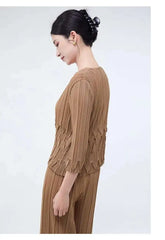 Petite Elegance Pleated 2-Piece
