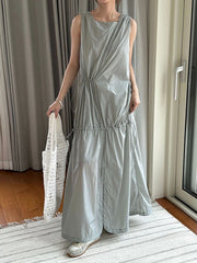 Japanese Sleeveless Maxi Dress