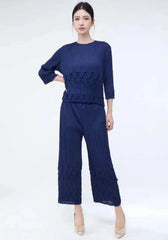 Petite Elegance Pleated 2-Piece