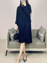 Luxury Crinckled Pleats Dress