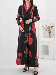Rose Pleated Longline Coat