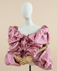 Luxury Satin Off-Shoulder Bolero