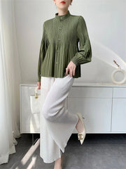 Luxury Pleated Daily Coat