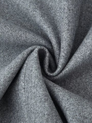 Wool-Blend Fringe Overcoat