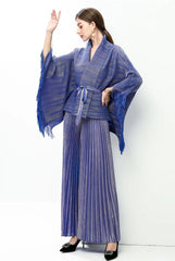 Luxury 2-Piece Pleats Skirt Set