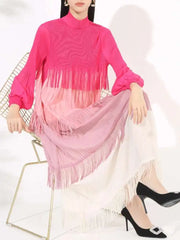 Luxury Pleated Fringe Dress