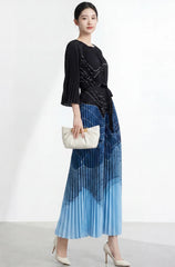 Luxury Plisse Ombre Dress